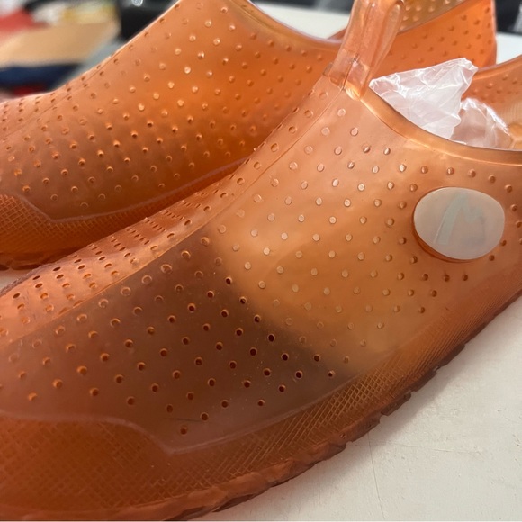 Orange Perforated Slip-On Shoes - Picture 1 of 7